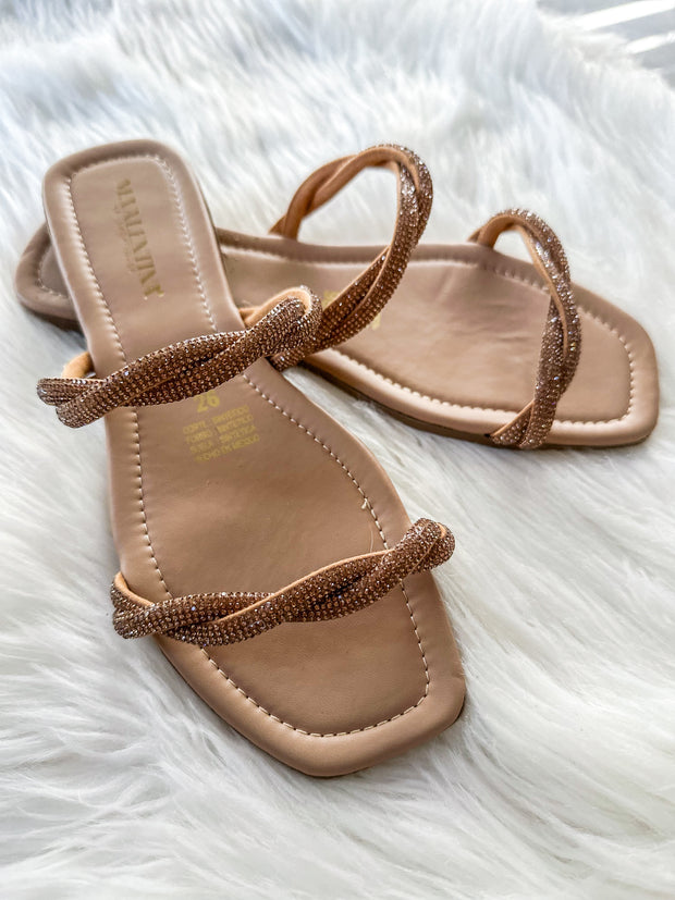 Lagos Braid Shiny Rose Sandals