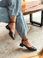 Mia Heels Puntal Tacón mini Negro