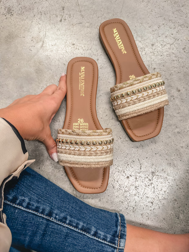 Aloha Comfy Nude Gold Sandals