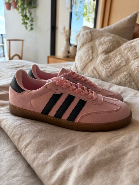 Sporty Cotton Stripes Blue Sneakers