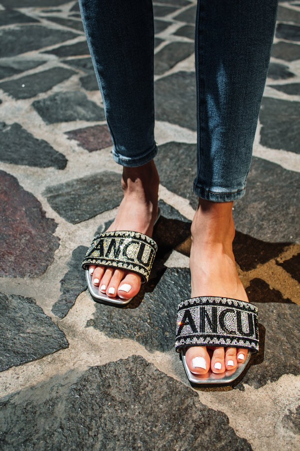 Cancún Silver Sandals
