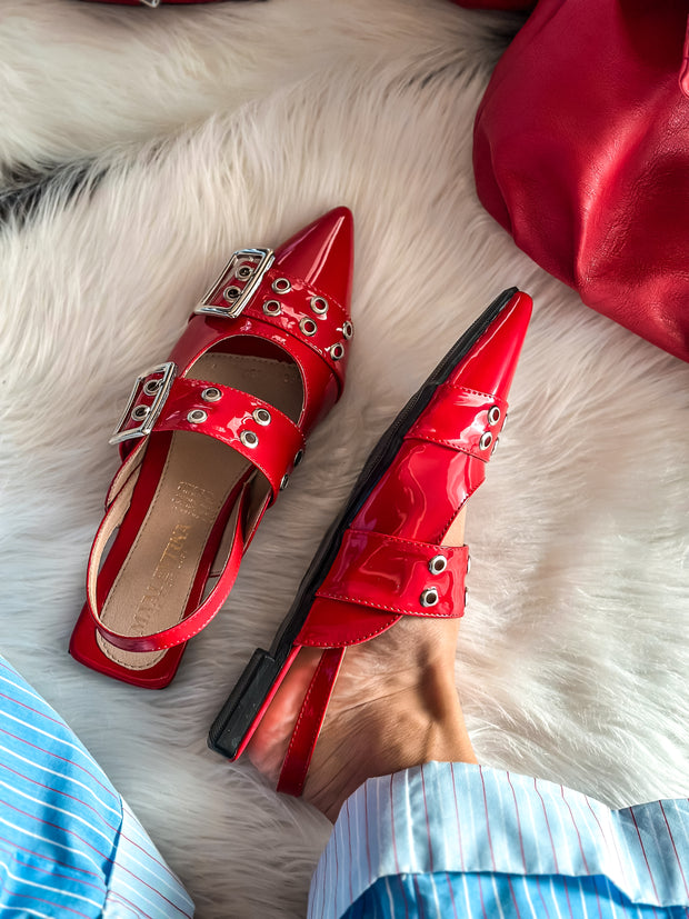 Rocket Iron Red Flats