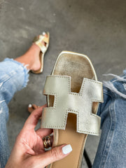 Hera Soft Metallic Gold Sandals