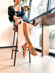 Round Nude Sandals
