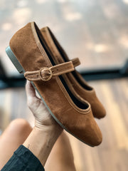 Mary Jane Camel Balerinas