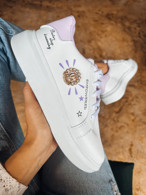 Crown Empowered Purple Sneakers