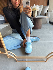 Sporty Blue Sky Sneakers