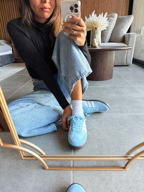 Sporty Blue Sky Sneakers