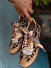 Leopard Charms Nude Sneakers