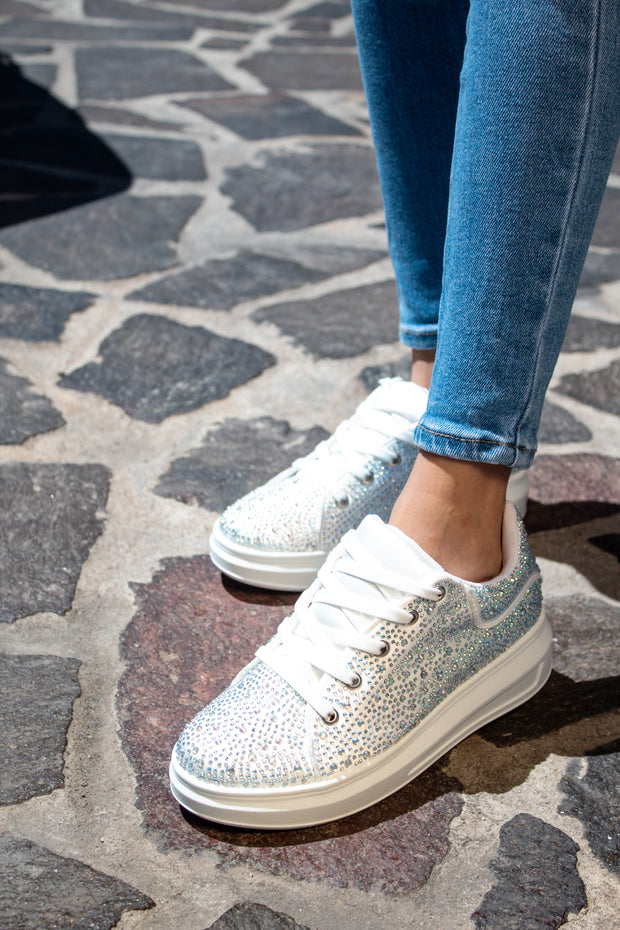 New York All Shine White Sneakers