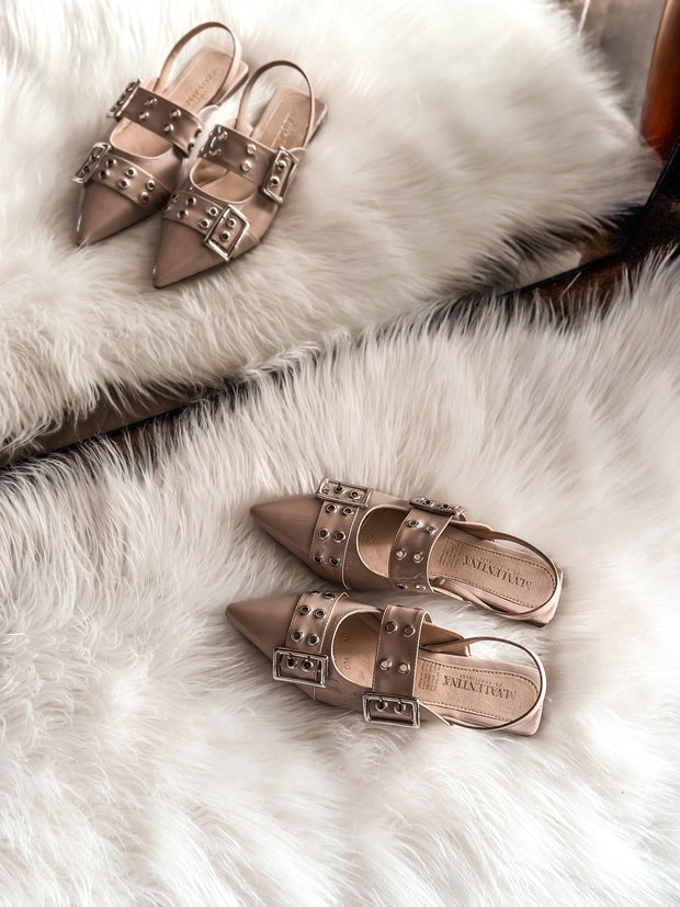 Rocket Iron Nude Flats