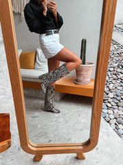 Mica Long Boots Snake