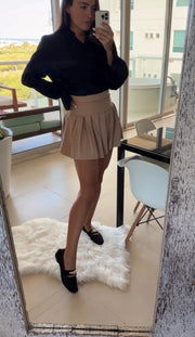 Roby Gold Black Flats