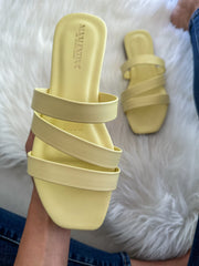 Malibu Soft Colors Yellow Sandals