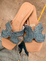Hera Yute Blue Sandals