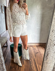 Texas Fringe Ice Boots