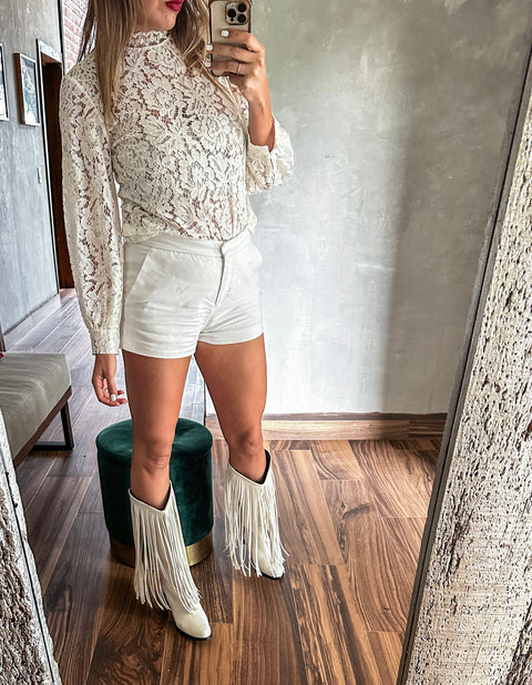 Texas Fringe Ice Boots