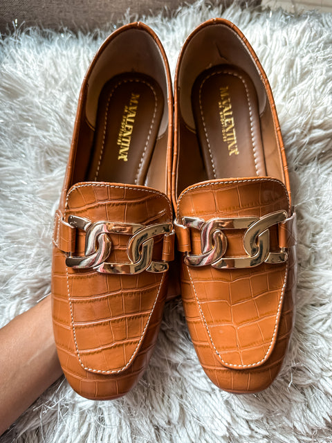 Ina Gold Camel Flats