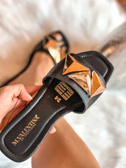 Malta Black Sandals