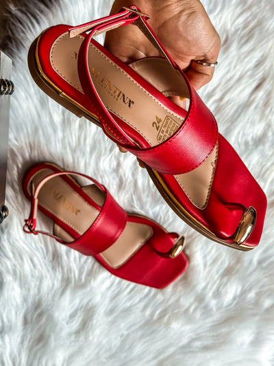 Borel Red Sandals