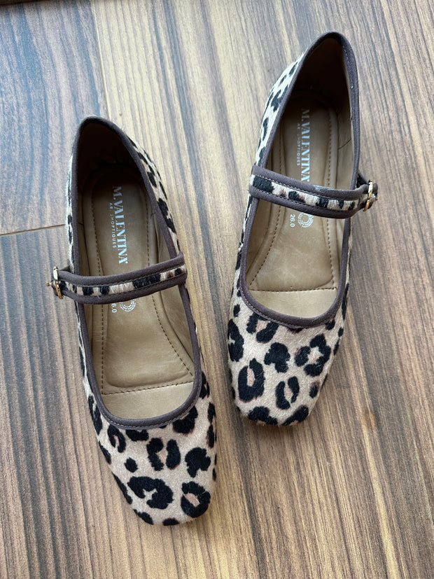 Mary Jane Leopard Balerinas