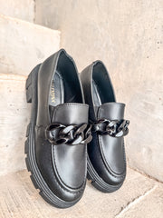 Columbia Black Matte Loafers