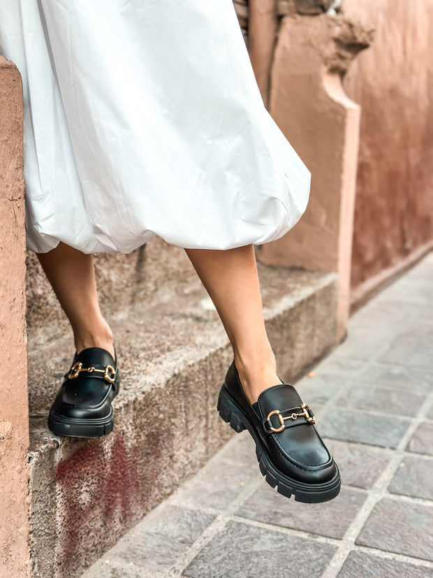 St Tome Mocasines Black