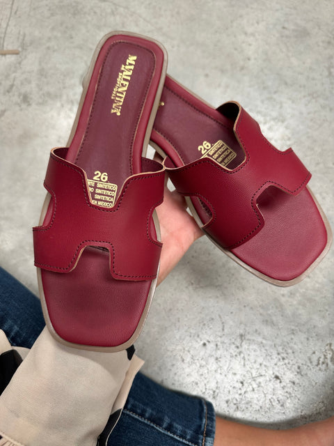 Hera Crown Merlot Sandals