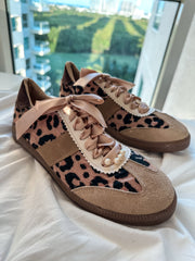 Leopard Charms Nude Sneakers