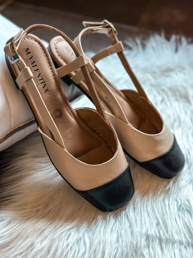 Snow Paris Black Tip Flats