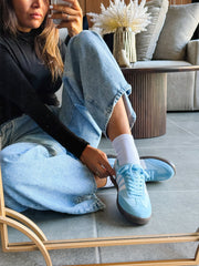 Sporty Blue Sky Sneakers