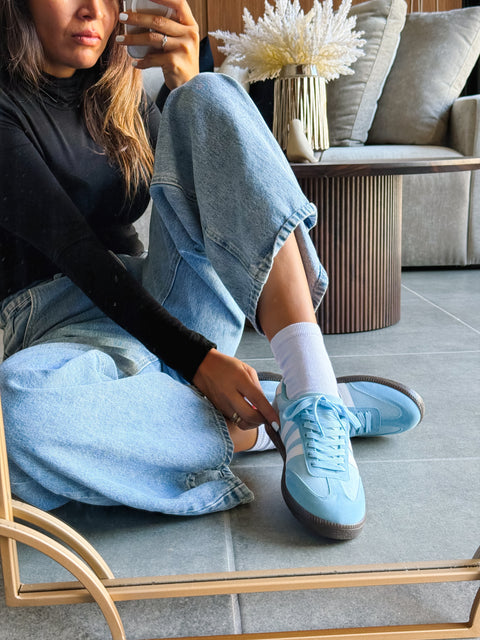 Sporty Blue Sky Sneakers