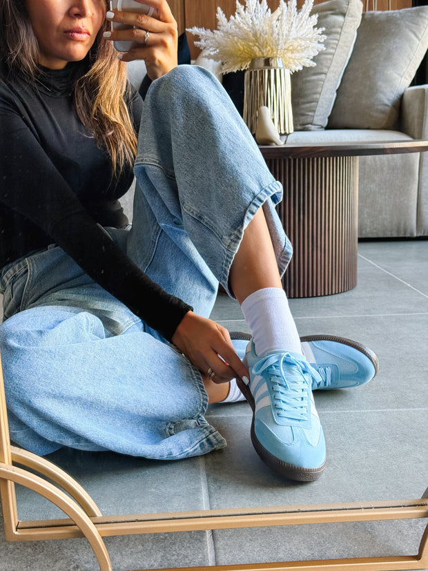 Sporty Blue Sky Sneakers