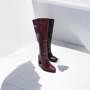 Nerea Croco Wine Boots
