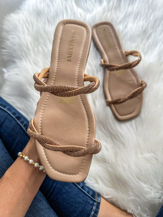 Lagos Braid Shiny Rose Sandals