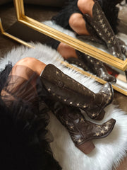 Ciara Stars Brown Boots