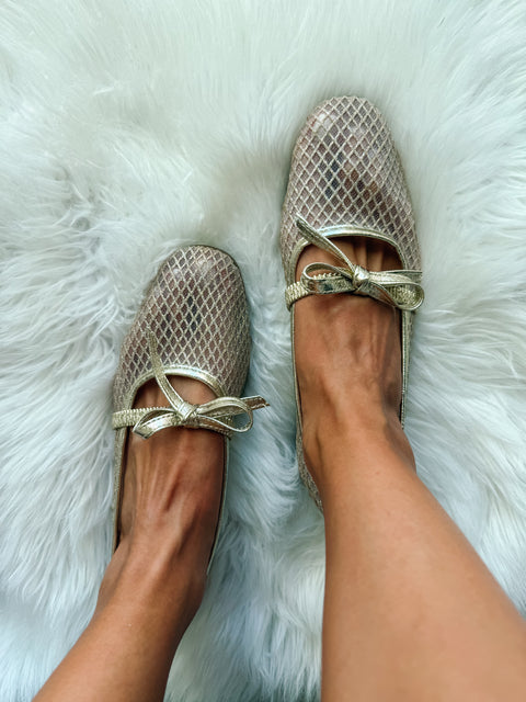 Roby Flats Lace Doradas