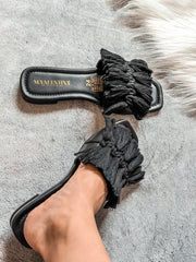 Marinera Cancun Black Sandals