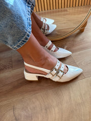 Mia Heels Rocket Pulsera Tacón mini Ivory