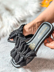 Marinera Cancun Black Sandals