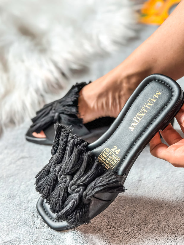 Marinera Cancun Black Sandals