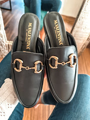 St Tome Black Mules
