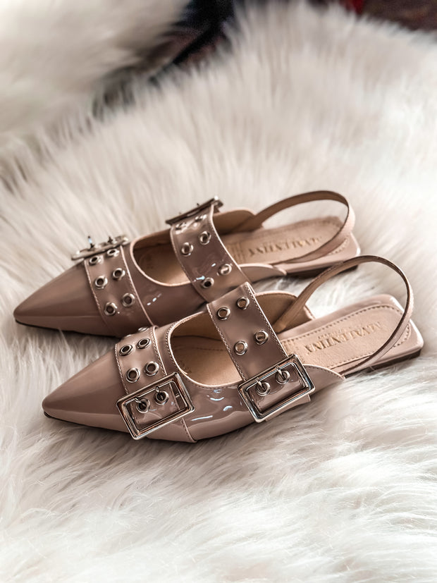 Rocket Iron Nude Flats