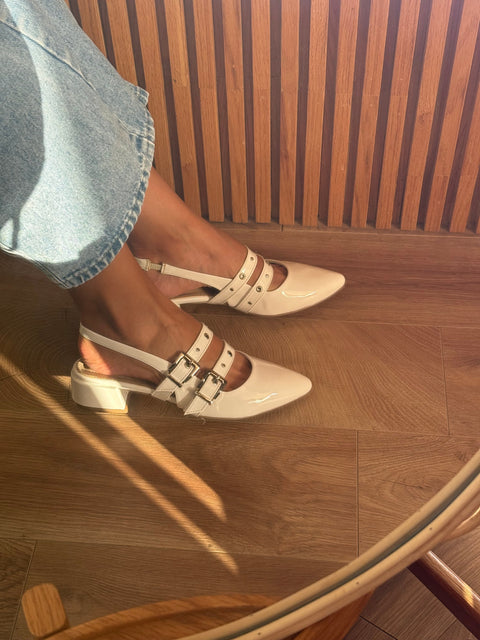 Mia Heels Rocket Pulsera Tacón mini Ivory