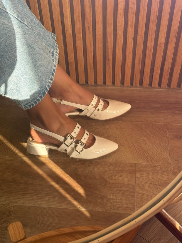 Mia Heels Rocket Pulsera Tacón mini Ivory