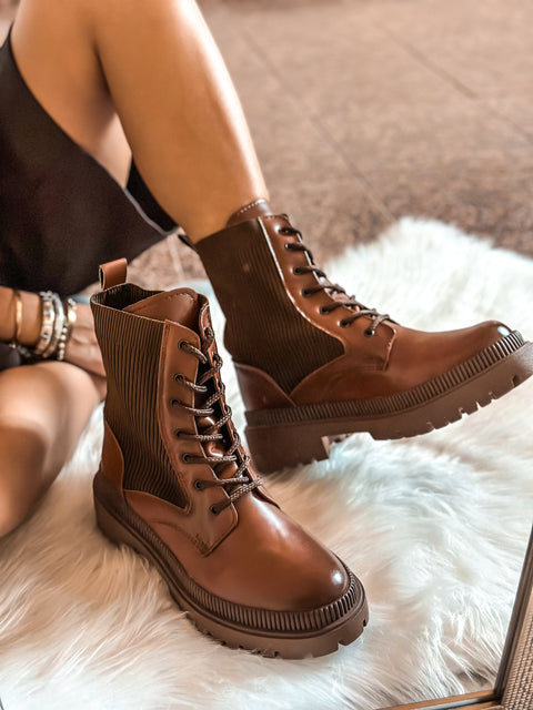 Combat Soft Brown Boots