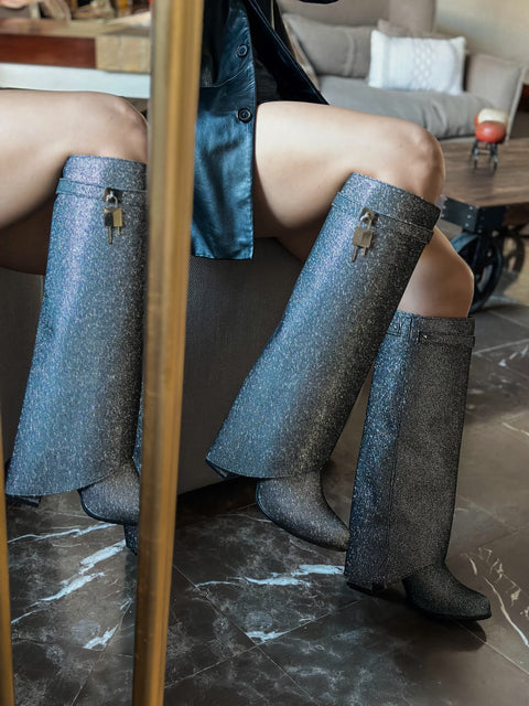 Stellar Luxe Silver Boots