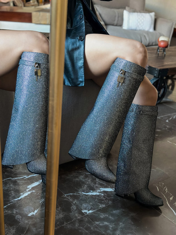 Stellar Luxe Silver Boots
