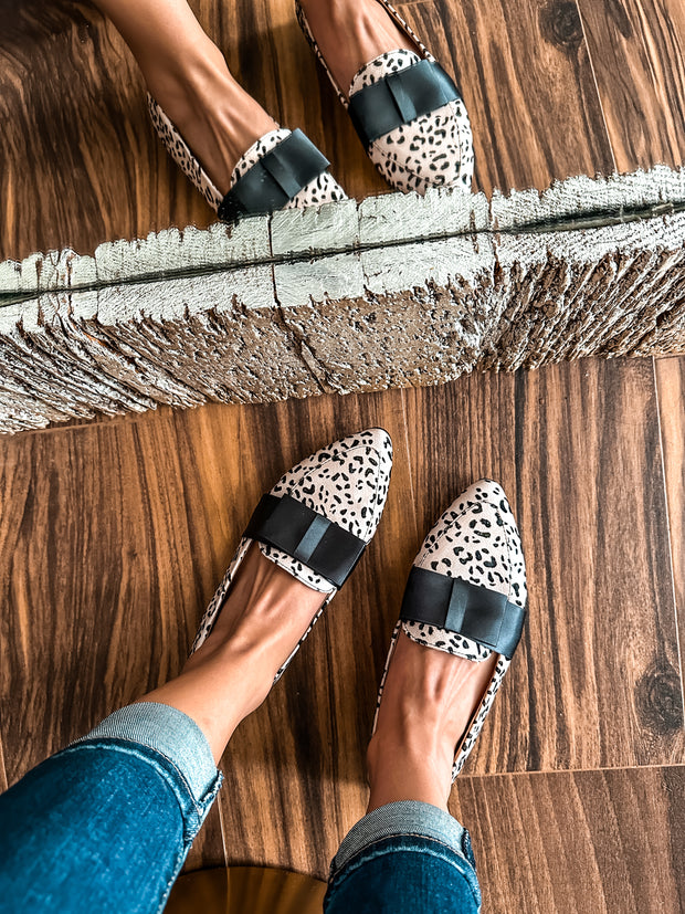 Flats Valentina Cheetah Black Lace