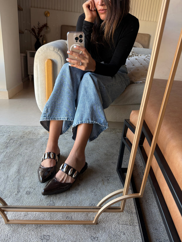 Dakota Café Charol Mules